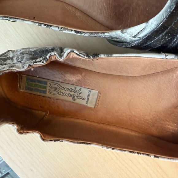 Arnold Churgin size 9.5 (40) EUC film noir almost comic pattern flats - Picture 9 of 12